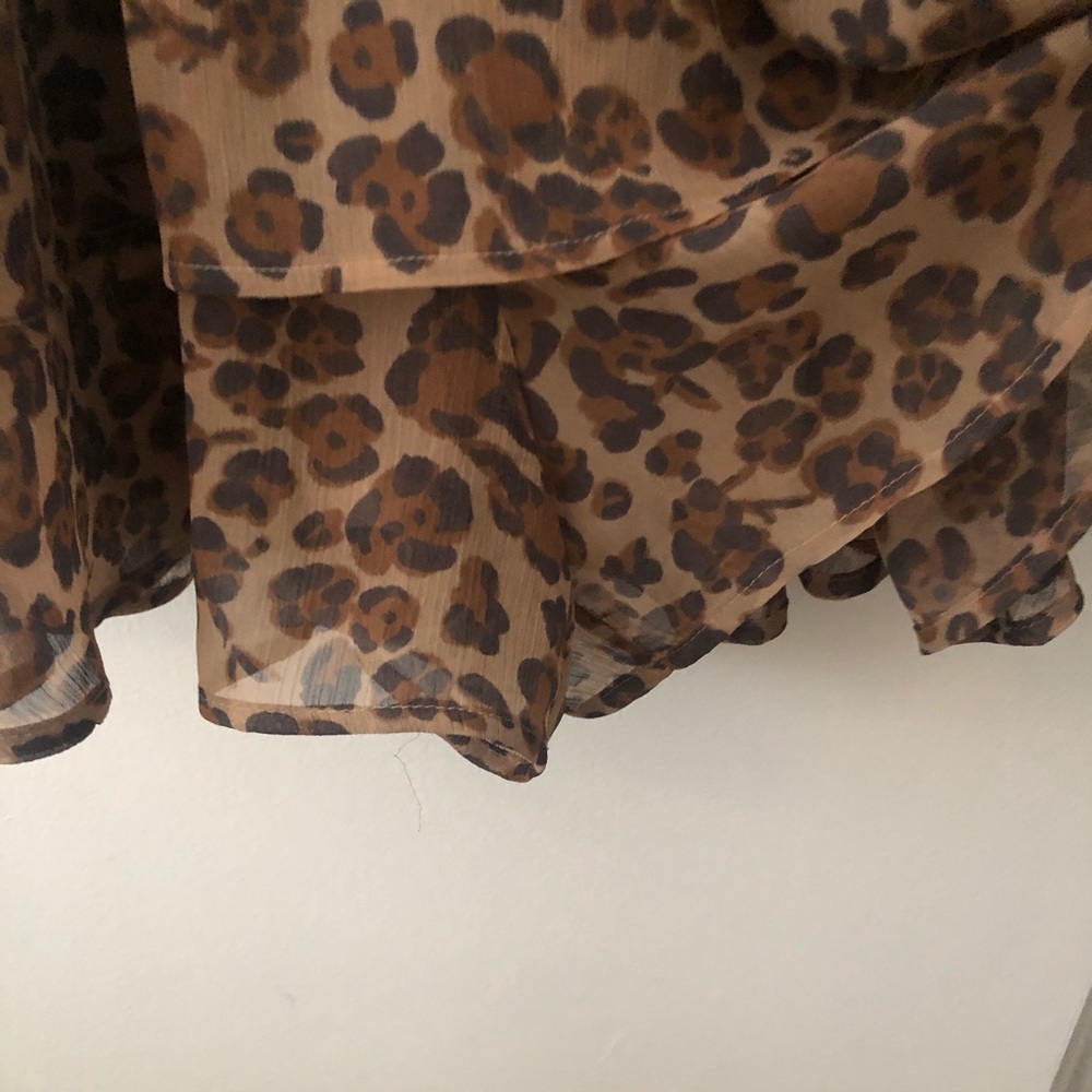 Express Leopard Ruffle Romper XS - Picture 10 of 11